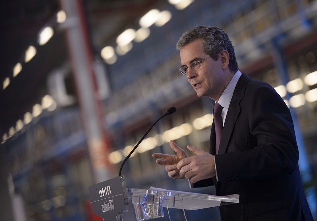 Pablo Isla, presidente de Inditex, durante la presentación de resultados de 2013.